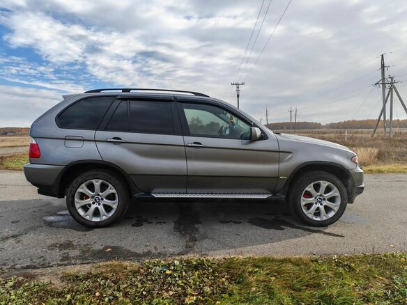 2005 BMW X5 3.0i I (E53) Рестайлинг, серый, 1265000 рублей - вид 2