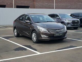 2015 Hyundai Solaris I Рестайлинг, коричневый, 1149000 рублей, вид 1