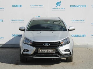 2018 Lada (ВАЗ) Vesta SW Cross I, серебристый, 975000 рублей, вид 2