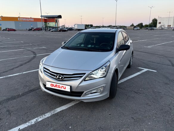 2014 Hyundai Solaris I Рестайлинг, серебристый - вид 5
