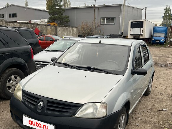 2007 Renault Logan I, серый, 150000 рублей - вид 1