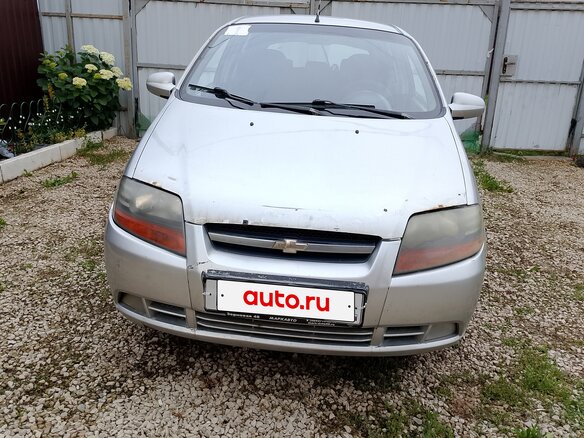 2006 Chevrolet Aveo I, серый, 190000 рублей - вид 1