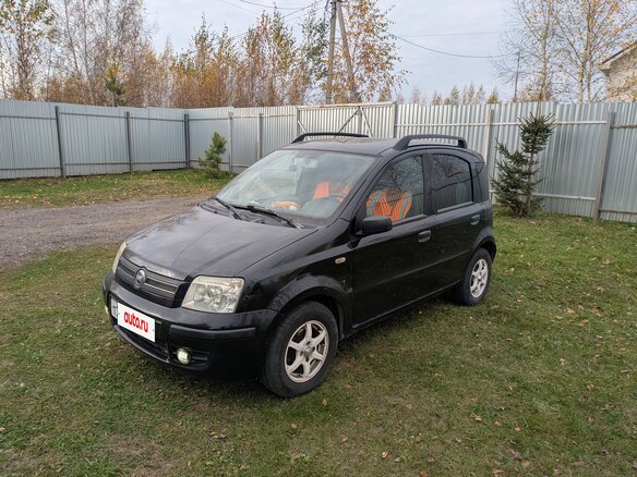 2007 Fiat Panda II, чёрный, 350000 рублей