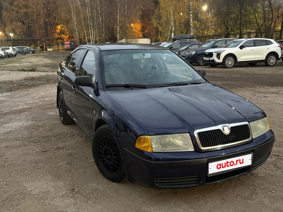 2002 Skoda Octavia I (A4) Рестайлинг, синий, 285000 рублей - вид 4