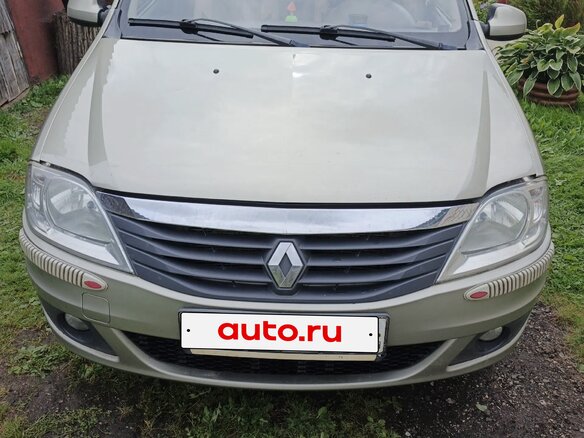 2010 Renault Logan I Рестайлинг, бежевый, 369000 рублей - вид 1