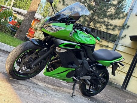 2012 Kawasaki ER-4F (Ninja 400R), зелёный, 400000 рублей, вид 5