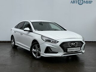 2017 Hyundai Sonata VII (LF) Рестайлинг, белый, 1570000 рублей, вид 3