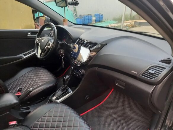 2016 Hyundai Solaris I Рестайлинг, чёрный, 950000 рублей - вид 10
