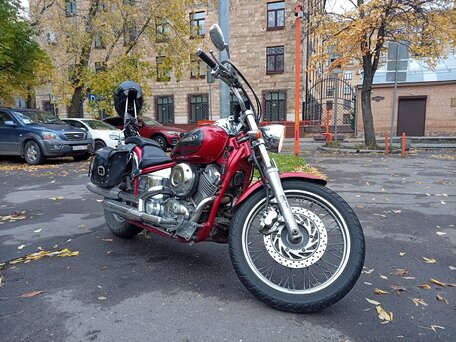 2001 Yamaha XVS400 Drag Star, красный, 380000 рублей, вид 1
