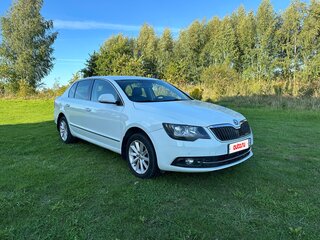 2014 Skoda Superb DSG II Рестайлинг, белый, 990000 рублей, вид 4