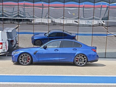 2021 BMW M3 Competition Package VI (G80), синий, 7750000 рублей, вид 4