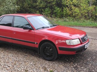 1992 Audi 100 IV (C4), красный, 210000 рублей, вид 2