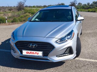 2017 Hyundai Sonata VII (LF) Рестайлинг, серый, 1900000 рублей, вид 3