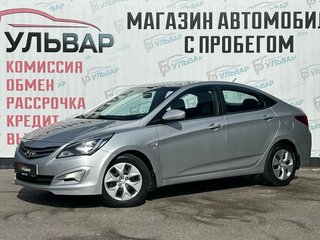 2016 Hyundai Solaris I Рестайлинг, серебристый, 1090000 рублей, вид 3