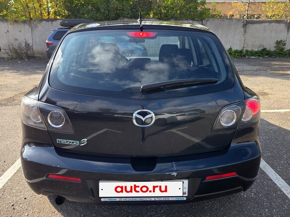 2007 Mazda 3 I (BK) Рестайлинг, чёрный, 540000 рублей - вид 3