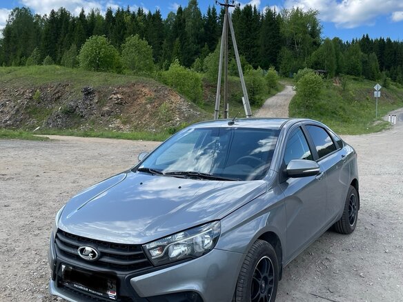 2017 Lada (ВАЗ) Vesta I, серый, 750000 рублей - вид 5