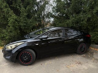 2014 Hyundai Elantra V (MD) Рестайлинг, чёрный, 720000 рублей, вид 3