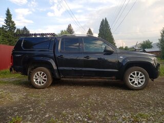 2013 Volkswagen Amarok Double Cab full-time I, чёрный, 1100000 рублей, вид 3