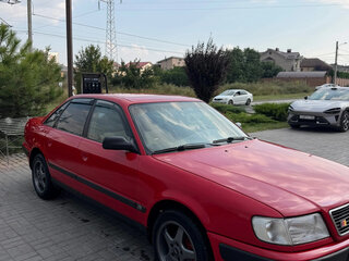 1991 Audi 100 IV (C4), красный, 380000 рублей, вид 2