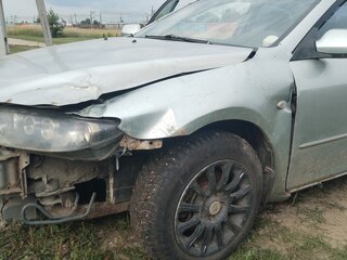 2006 Mazda 6 I (GG) Рестайлинг, серебристый, 90000 рублей, вид 4