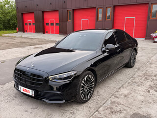 2022 Mercedes-Benz S-Класс 450 Long 4MATIC VII (W223), чёрный, 14369173 рублей, вид 1
