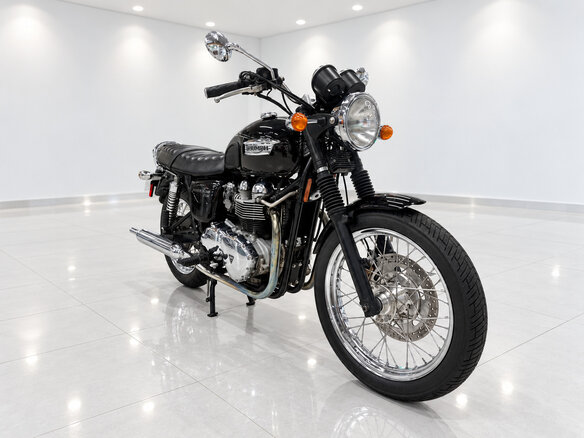 2007 Triumph Bonneville T100, чёрный, 459054 рублей