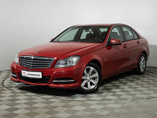 2011 Mercedes-Benz C-Класс 180 BlueEFFICIENCY III (W204) Рестайлинг, красный, 1167210 рублей, вид 1