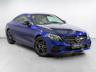 2018 Mercedes-Benz C-Класс 200 IV (W205) Рестайлинг, синий, 3550000 рублей, вид 3