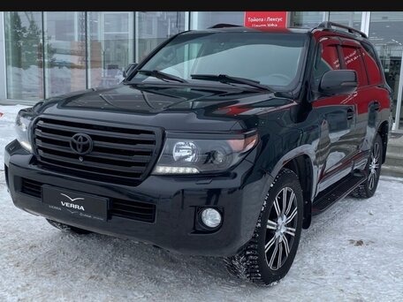 2013 Toyota Land Cruiser 200 Series Рестайлинг 1, чёрный, 2840000 рублей, вид 2