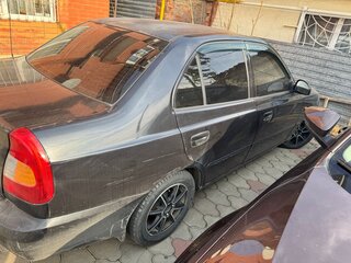 2007 Hyundai Accent ТагАЗ II, чёрный, 269000 рублей, вид 2