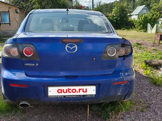 2008 Mazda 3 I (BK) Рестайлинг, синий, 300000 рублей, вид 3