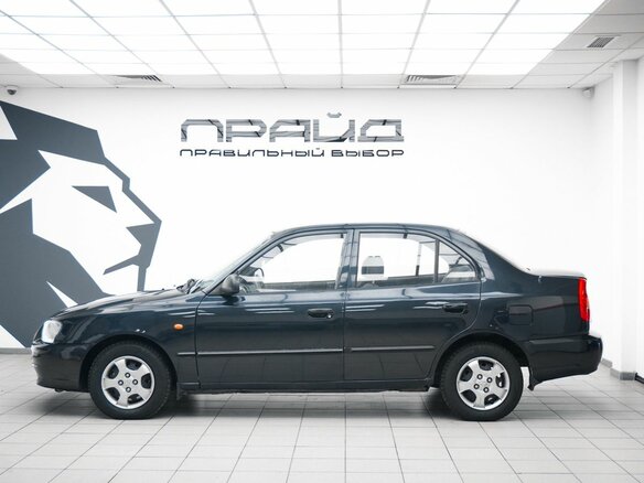 2008 Hyundai Accent ТагАЗ II, чёрный - вид 5