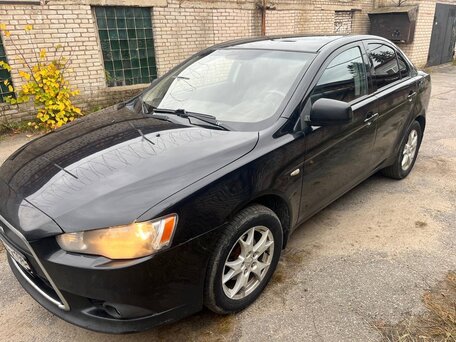 2012 Mitsubishi Lancer X Рестайлинг, чёрный, 520000 рублей, вид 1