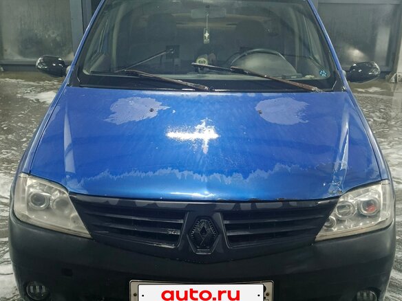 2007 Renault Logan I, синий, 170000 рублей