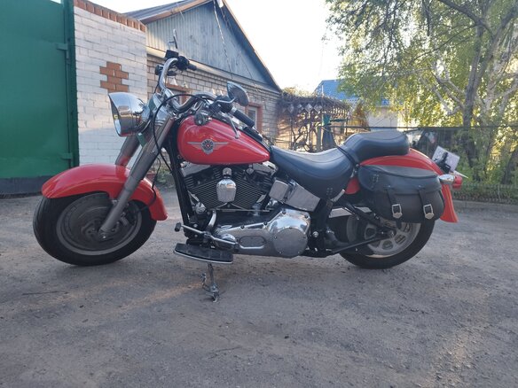 2003 Harley-Davidson Fat Boy, красный, 800000 рублей - вид 1