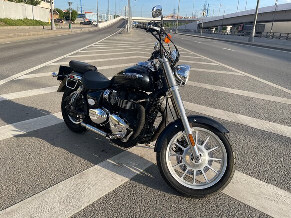 2008 Triumph America, чёрный, 600000 рублей - вид 2