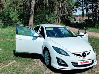 2010 Mazda 6 II (GH) Рестайлинг, белый, 910000 рублей, вид 3
