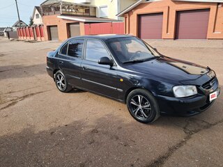 2007 Hyundai Accent ТагАЗ II, чёрный, 480000 рублей, вид 3