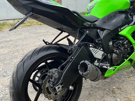 2013 Kawasaki ZX-6 Ninja, зелёный, 890000 рублей, вид 2