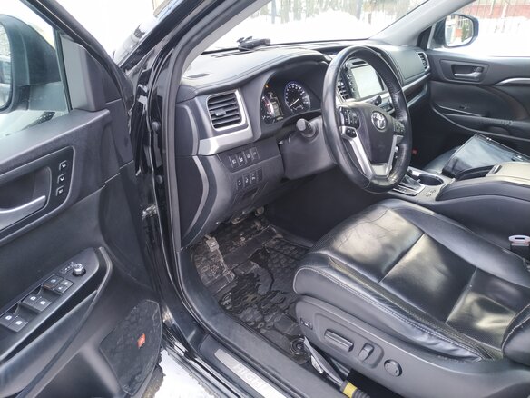 2014 Toyota Highlander III (XU50), чёрный - вид 8