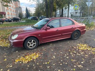 2005 Hyundai Sonata ТагАЗ IV (EF) Рестайлинг, красный, 125000 рублей, вид 4