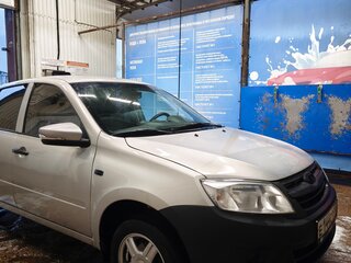 2014 Lada (ВАЗ) Granta I, серебристый, 280000 рублей, вид 2