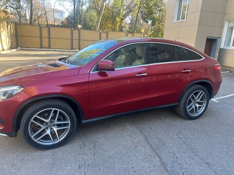 2018 Mercedes-Benz GLE Coupe 350 d I (C292), красный, 4950000 рублей, вид 3