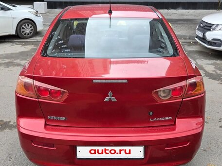 2008 Mitsubishi Lancer X, красный, 580000 рублей, вид 4