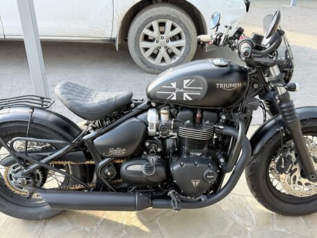 2019 Triumph Bonneville Bobber, чёрный, 1550000 рублей, вид 5