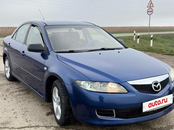 2006 Mazda 6 I (GG) Рестайлинг, синий, 400000 рублей - вид 1