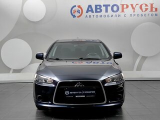 2014 Mitsubishi Lancer X Рестайлинг, синий, 919000 рублей, вид 3