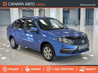 2019 Lada (ВАЗ) Granta I Рестайлинг, синий, 546000 рублей, вид 3