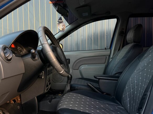 2007 Renault Logan I, синий, 350000 рублей - вид 6