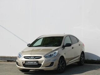 2011 Hyundai Solaris I, бежевый, 600000 рублей, вид 1